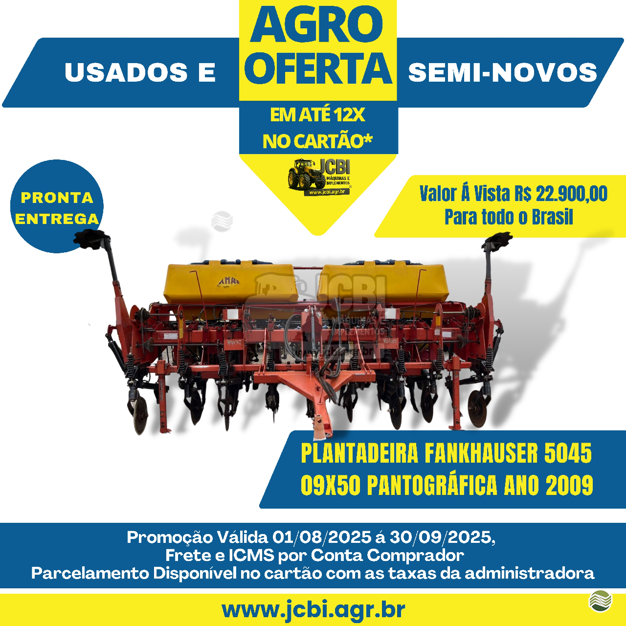 PLANTADEIRA FANKHAUSER PLANTADORA 5045 JCBi Máquinas e Implementos Agrícolas MARACAJU MATO GROSSO DO SUL MS